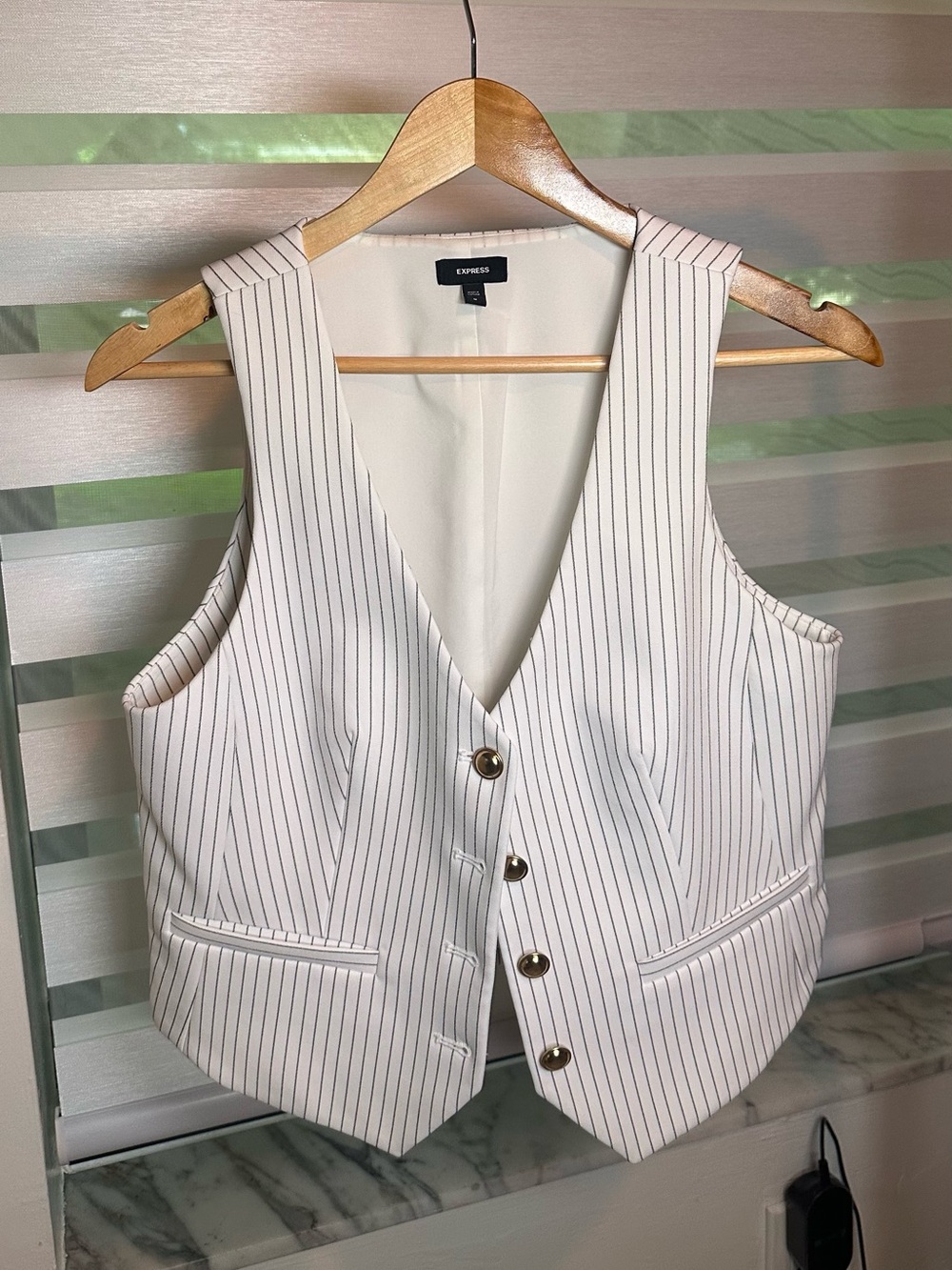 Express White Women's Dress Top